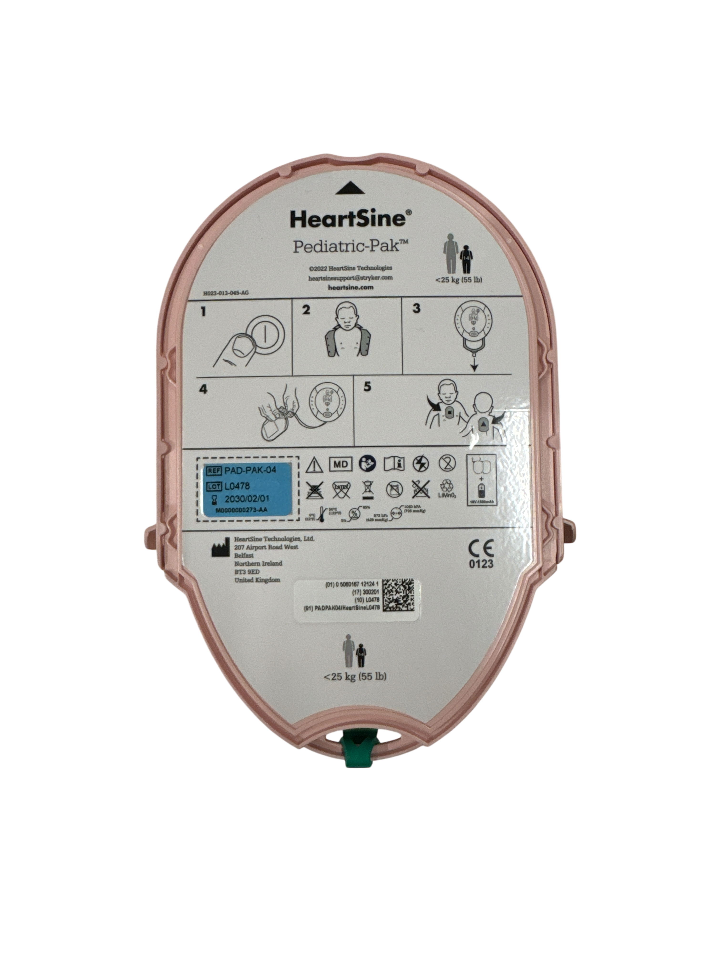 Pedi-Pak Kassette HeartSine PAD