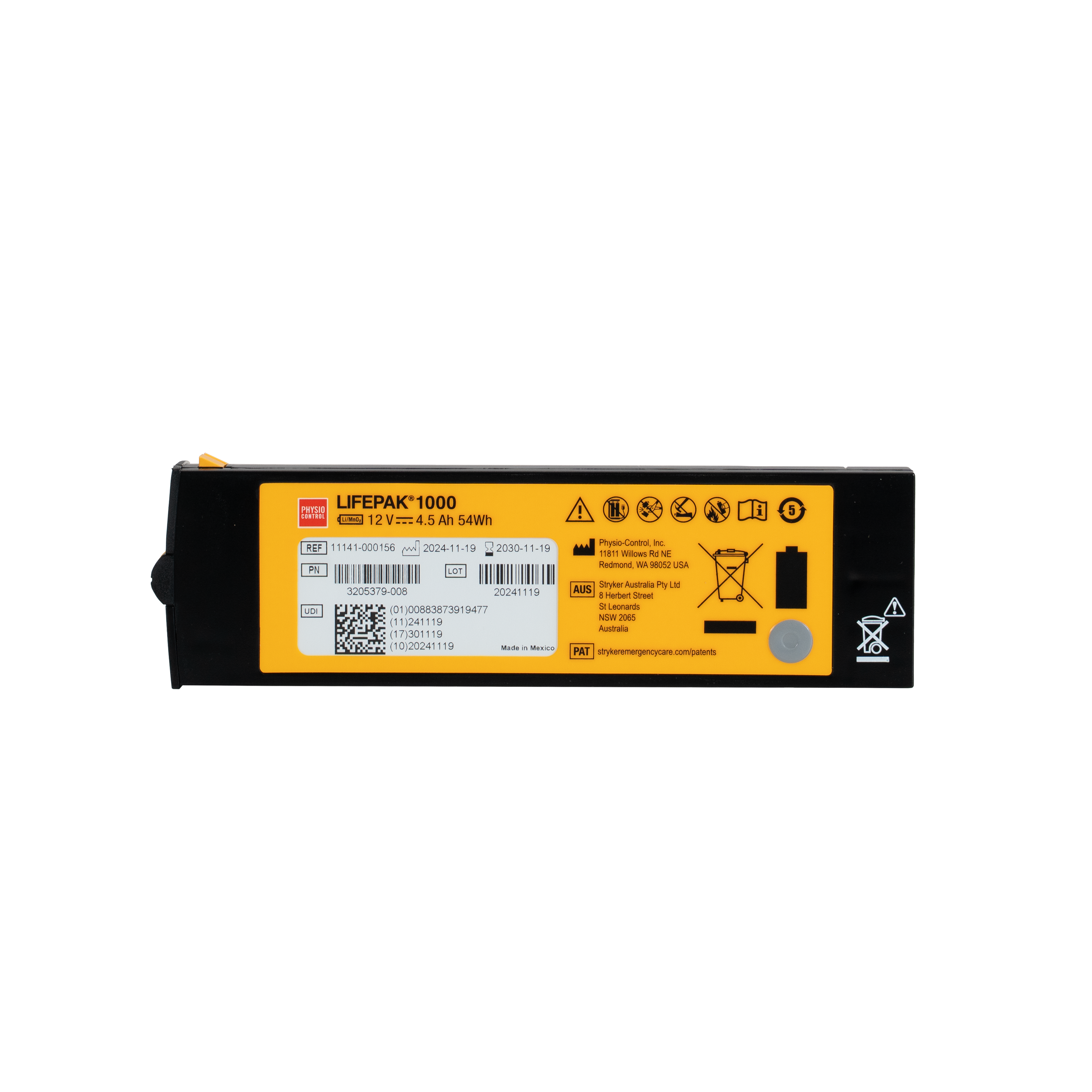 Physio-Control LIFEPAK 1000 Batterie