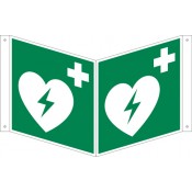 Nasenschild Defibrillator Langnachleuchtend