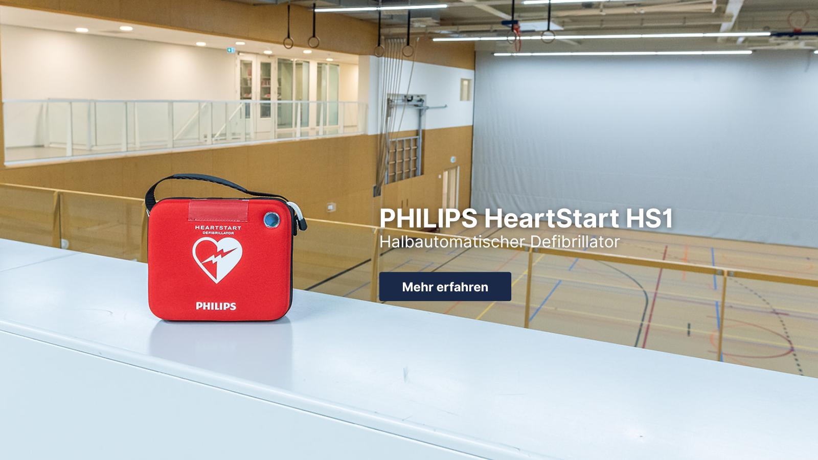 rotes case Philips HeartStart HS1