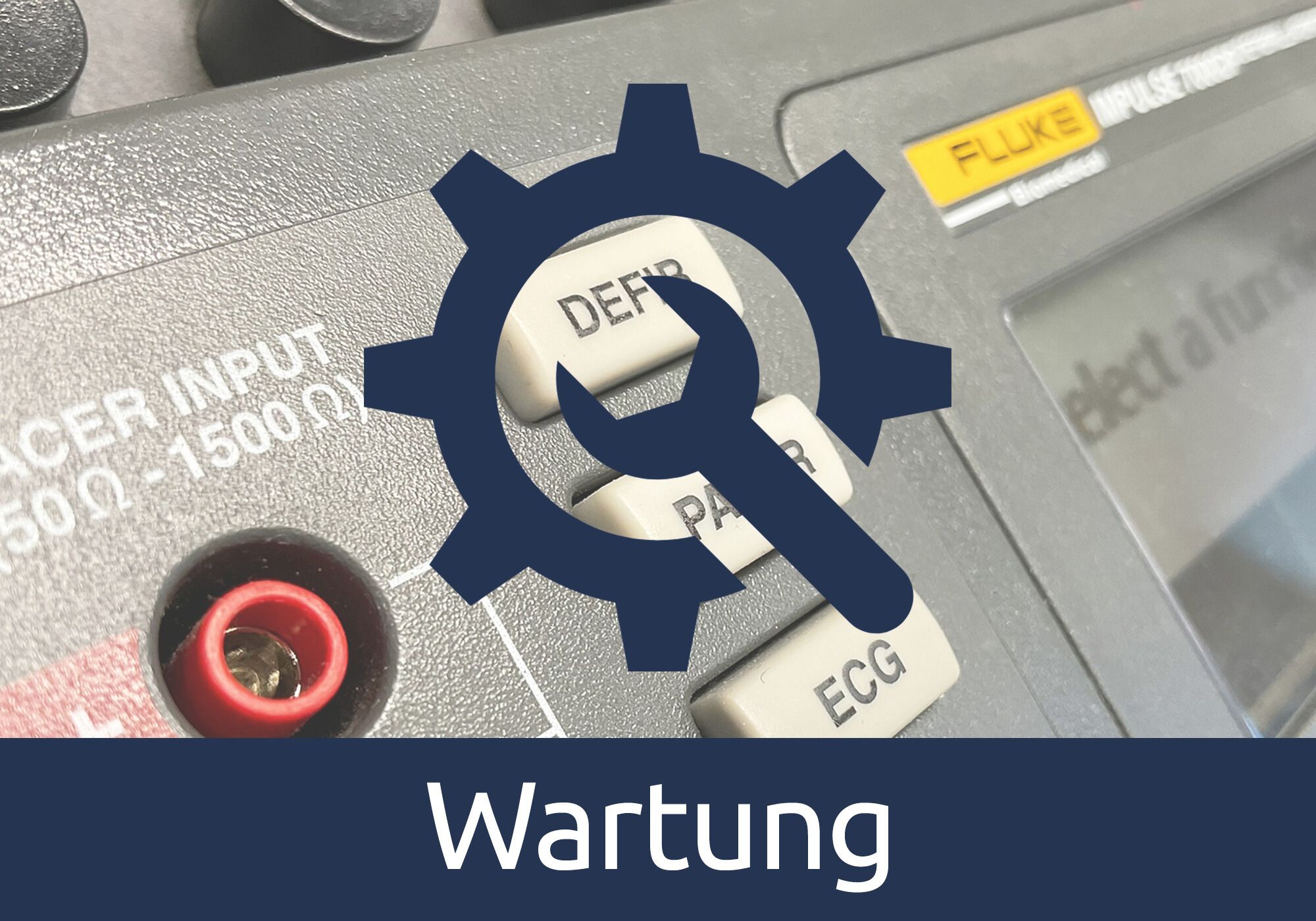 Wartungsicon auf Bild